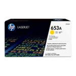 HP 653A jaune toner LaserJet authentique - CF322A