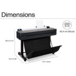 HP DesignJet T630 Imprimante Grand Format de 36 pouces / A0  traceur - 5HB11D – Image 2