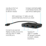 HP USB-C to Multi-port Hub - HDMI - 1BG94AA – Image 4