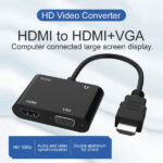 R SCAR RS-HDHDVGA HDMI vers HDMI - VGA - AUDIO Convertisseur – Image 3